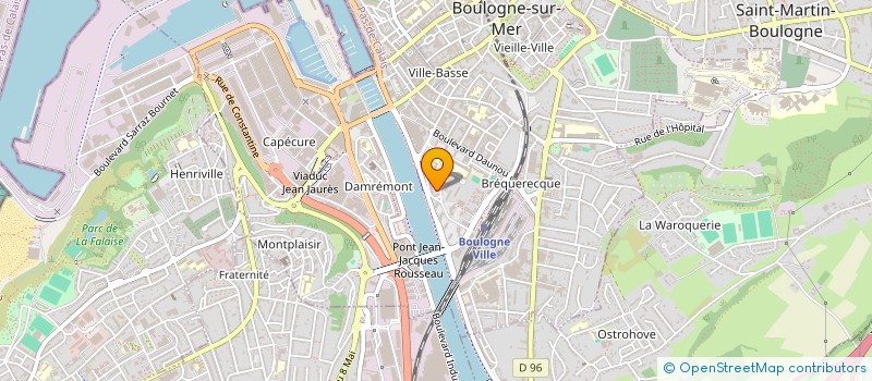 localisation de l'entreprise SELARL DU DOCTEUR ALEXANDRE DAMELINCOURT  BOULOGNE-SUR-MER