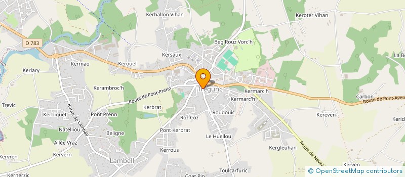 localisation de l'entreprise SELARL DU DOCTEUR ANNE-CATHERINE NICOLAS  TREGUNC