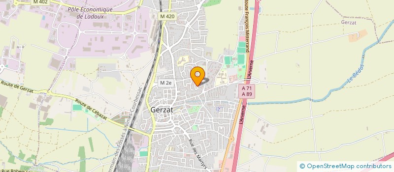 localisation de l'entreprise SELARL DU DOCTEUR ANTHONY FOURNIER  GERZAT