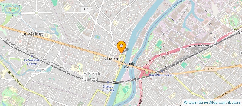 localisation de l'entreprise SELARL DU DOCTEUR AUDE MULLER FEUGA à CHATOU