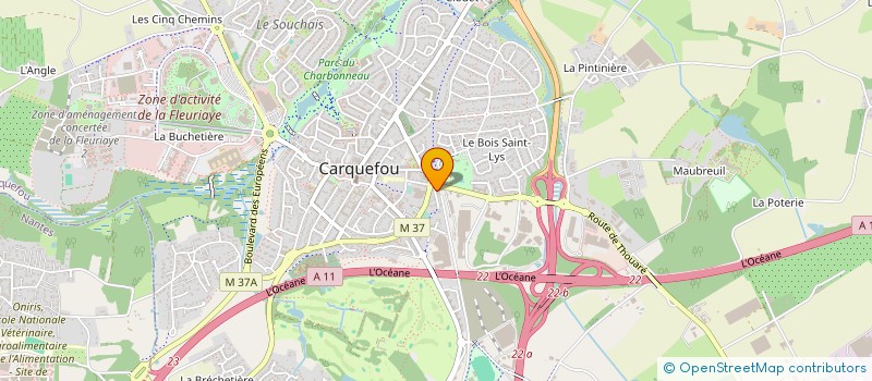 localisation de l'entreprise SELARL DU DOCTEUR AZIZI à CARQUEFOU