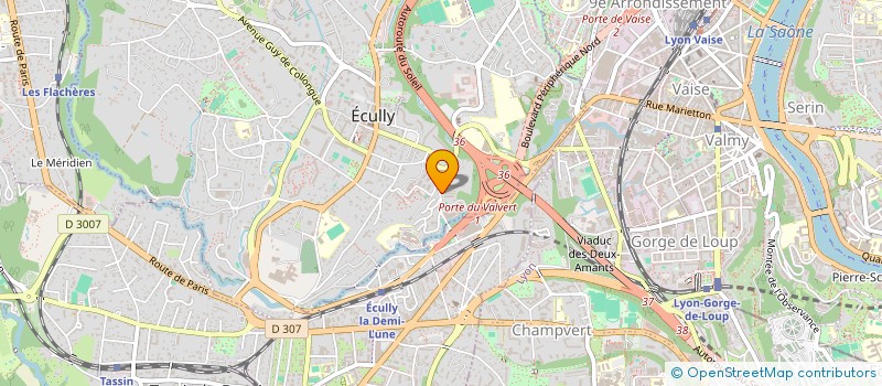 localisation de l'entreprise SELARL DU DOCTEUR BENJAMIN COTTE  ECULLY