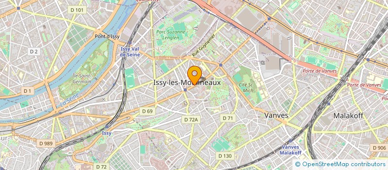 localisation de l'entreprise SELARL DU DOCTEUR BENOIT VERGNE à ISSY-LES-MOULINEAUX