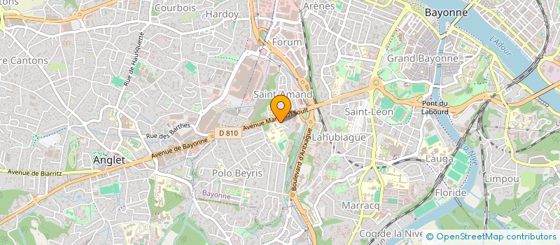 localisation de l'entreprise SELARL DU DOCTEUR CAMILLE SENTUCQ à BAYONNE