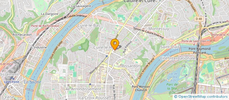 localisation de l'entreprise SELARL DU DOCTEUR CAROLINE DEBETTE  CALUIRE-ET-CUIRE