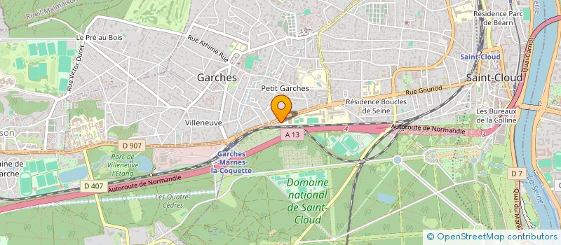 localisation de l'entreprise SELARL DU DOCTEUR CAROLINE PAQUET KELLER à SAINT-CLOUD