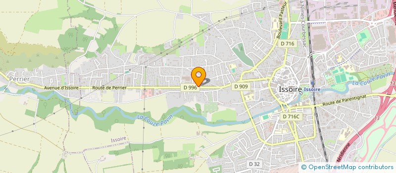 localisation de l'entreprise SELARL DU DOCTEUR CAROLINE POUXE  ISSOIRE