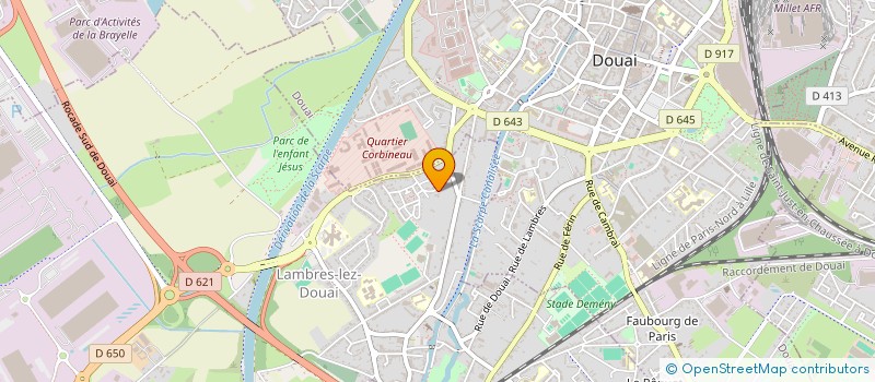 localisation de l'entreprise SELARL DU DOCTEUR CAZE  LAMBRES-LEZ-DOUAI