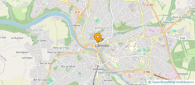 localisation de l'entreprise SELARL DU DOCTEUR CHARLES BOTTER à LANNION