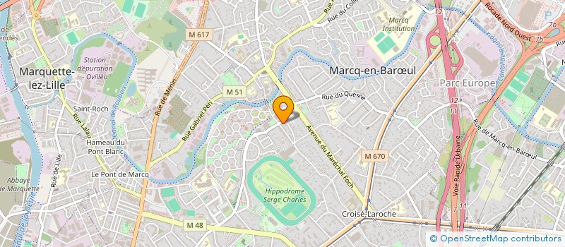 localisation de l'entreprise SELARL DU DOCTEUR CLEMENT SEZILLE à MARCQ-EN-BARŒUL