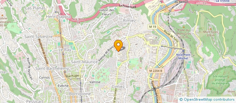 localisation de l'entreprise SELARL DU DOCTEUR CLOUET D'ORVAL à NICE
