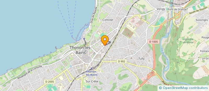 localisation de l'entreprise SELARL DU DOCTEUR CORINNE MICHEL à THONON-LES-BAINS