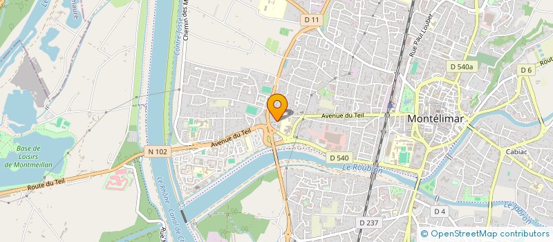 localisation de l'entreprise SELARL DU DOCTEUR DANIEL BERNE à MONTELIMAR