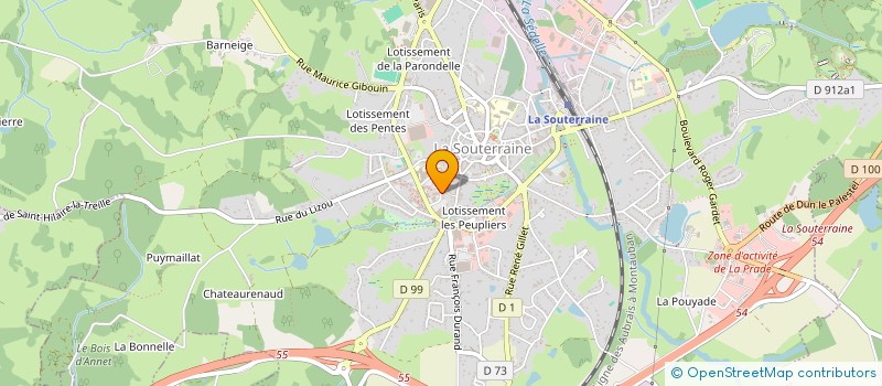 localisation de l'entreprise SELARL DU DOCTEUR DARJA SERBAN à LA SOUTERRAINE