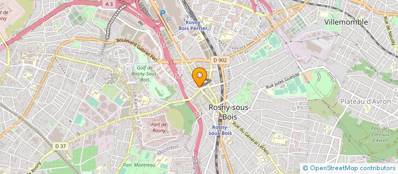 localisation de l'entreprise SELARL DU DOCTEUR DAVID EZAOUI à ROSNY-SOUS-BOIS