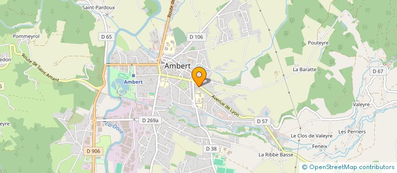 localisation de l'entreprise SELARL DU DOCTEUR DAVID NOURRISSON  AMBERT