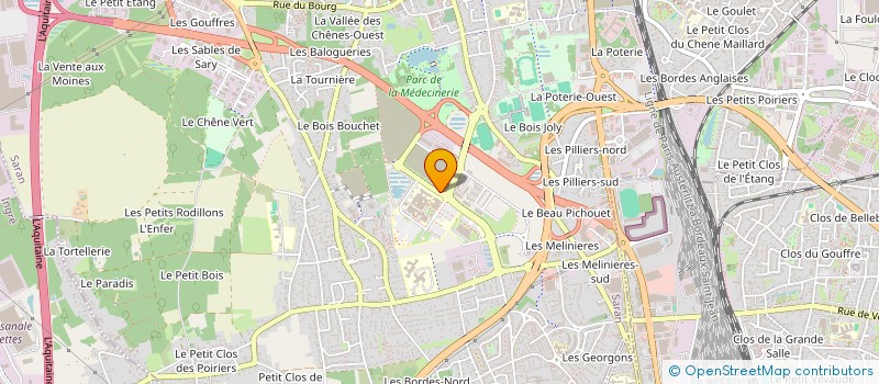localisation de l'entreprise SELARL DU DOCTEUR DEVILLIERS ET ASSOCIES à SARAN