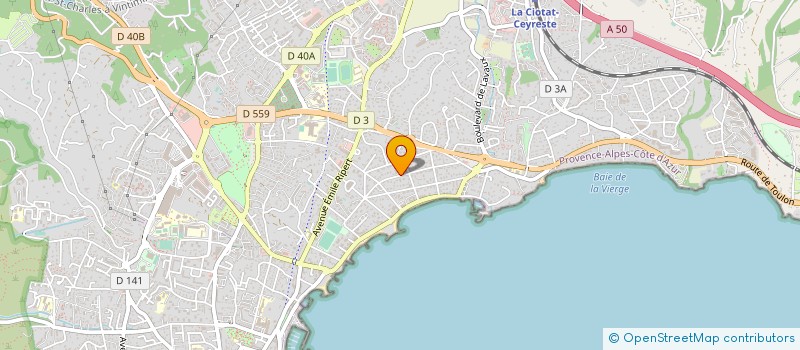 localisation de l'entreprise SELARL DU DOCTEUR DJAWAD ABBAS à LA CIOTAT