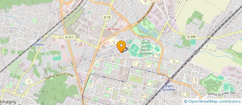 localisation de l'entreprise SELARL DU DOCTEUR EDJAN ESSOH MARIE  SARCELLES