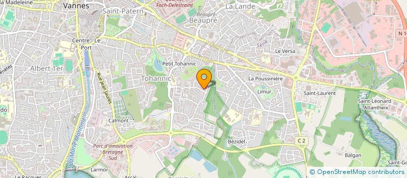 localisation de l'entreprise SELARL DU DOCTEUR ERIC RIBUE à VANNES