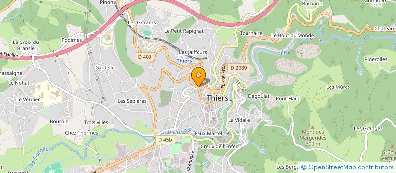 localisation de l'entreprise SELARL DU DOCTEUR EUGENIA GLIGA à THIERS