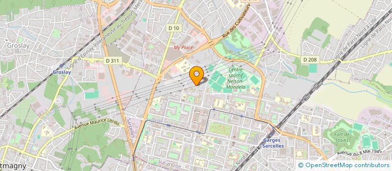 localisation de l'entreprise SELARL DU DOCTEUR FARID MALEK  SARCELLES