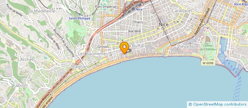 localisation de l'entreprise SELARL DU DOCTEUR FAUX  NICE