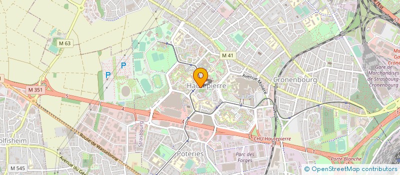 localisation de l'entreprise SELARL DU DOCTEUR FRANCK VINCENT à STRASBOURG