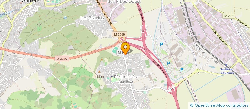 localisation de l'entreprise SELARL DU DOCTEUR FRANCOIS BATISSE  PERIGNAT-LES-SARLIEVE