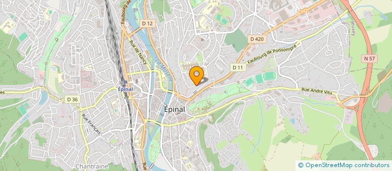 localisation de l'entreprise SELARL DU DOCTEUR FREDERIQUE KUEHN à EPINAL