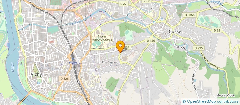 localisation de l'entreprise SELARL DU DOCTEUR FREZARD à CUSSET