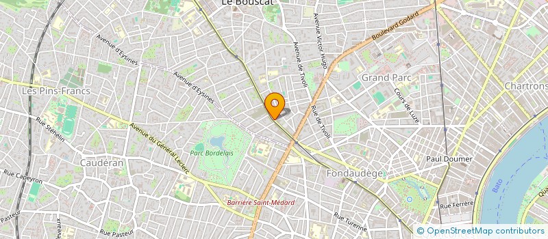 localisation de l'entreprise SELARL DU DOCTEUR GARRIGUE à LE BOUSCAT