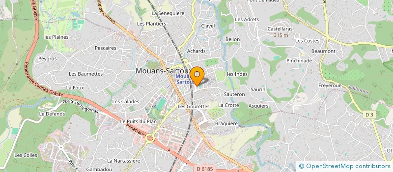 localisation de l'entreprise SELARL DU DOCTEUR GASPAR SIMONA  MOUANS-SARTOUX