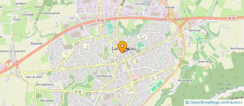 localisation de l'entreprise SELARL DU DOCTEUR GOTTINIAUX  LANDIVISIAU