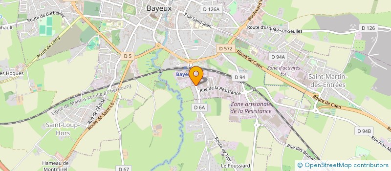 localisation de l'entreprise SELARL DU DOCTEUR GUILLAUME OGEREAU  BAYEUX