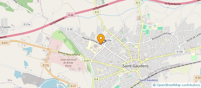 localisation de l'entreprise SELARL DU DOCTEUR GUILLAUME ROBIN à SAINT-GAUDENS