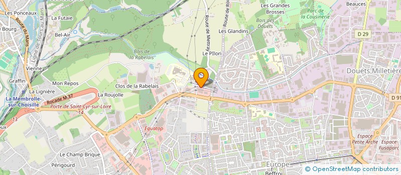 localisation de l'entreprise SELARL DU DOCTEUR GWENDOLINE DA COSTA à SAINT-CYR-SUR-LOIRE