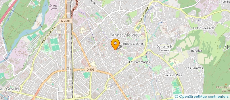 localisation de l'entreprise SELARL DU DOCTEUR HELENE PERTUIT à ANNECY