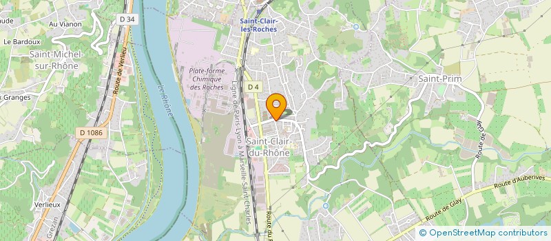 localisation de l'entreprise SELARL DU DOCTEUR JACQUET  SAINT-CLAIR-DU-RHONE