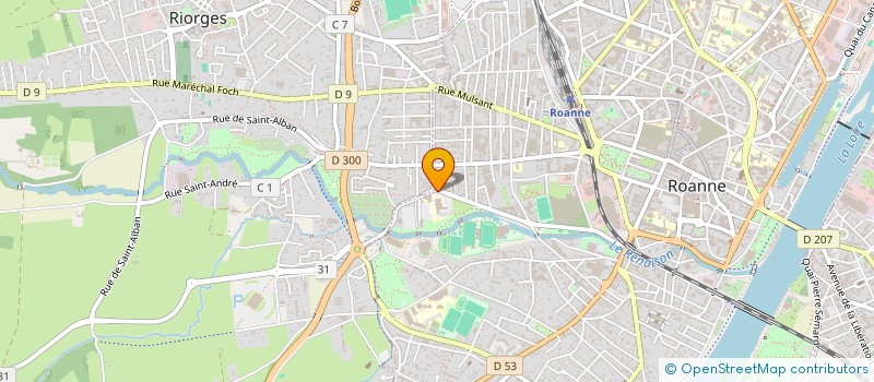localisation de l'entreprise SELARL DU DOCTEUR JEAN-LOUIS MATHEVET à ROANNE