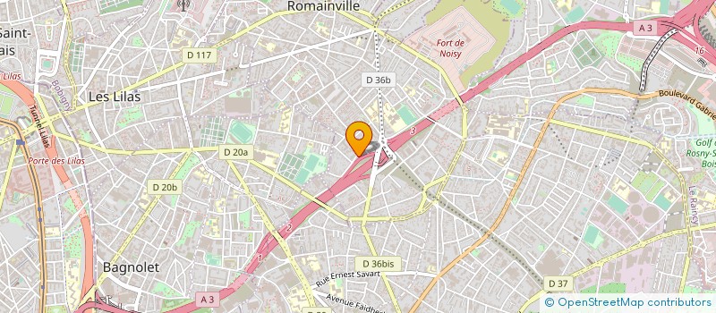 localisation de l'entreprise SELARL DU DOCTEUR JONATHAN COSTA à ROMAINVILLE