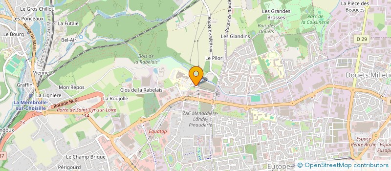 localisation de l'entreprise SELARL DU DOCTEUR KARINE RICCI à SAINT-CYR-SUR-LOIRE