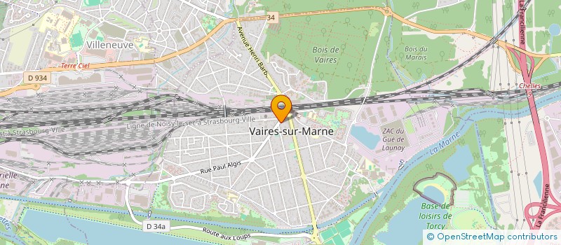 localisation de l'entreprise SELARL DU DOCTEUR KEREN SERRAF  VAIRES-SUR-MARNE