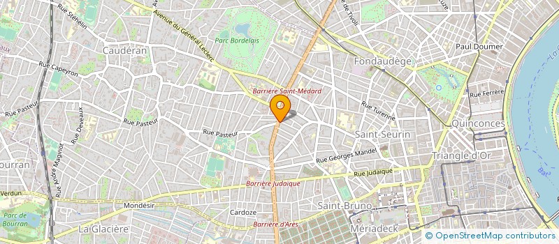 localisation de l'entreprise SELARL DU DOCTEUR LAETITIA DU BOURGUET  BORDEAUX