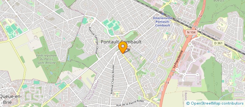 localisation de l'entreprise SELARL DU DOCTEUR LAURE BEN SOUSSAN à PONTAULT-COMBAULT