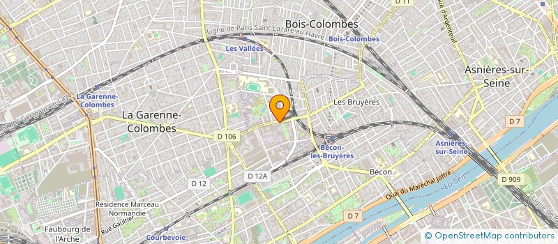 localisation de l'entreprise SELARL DU DOCTEUR LAURENCE BENICHOU à BOIS-COLOMBES