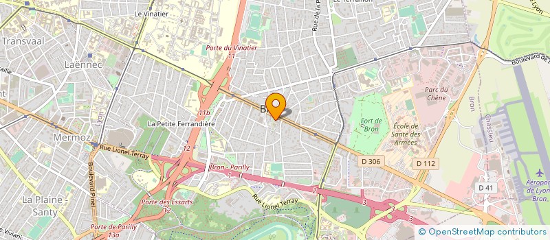 localisation de l'entreprise SELARL DU DOCTEUR LAURENT DELANOE à BRON