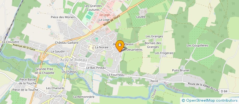 localisation de l'entreprise SELARL DU DOCTEUR LAURENT DELAVEAU  AZAY-LE-RIDEAU