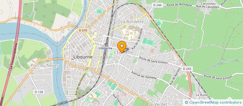 localisation de l'entreprise SELARL DU DOCTEUR MARION LE BASTARD à LIBOURNE