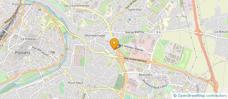 localisation de l'entreprise SELARL DU DOCTEUR MARION MEGLY  POITIERS